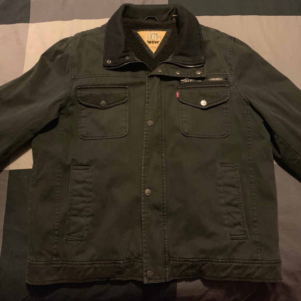 Men’s Levis Sherpa-lined Military Jacket